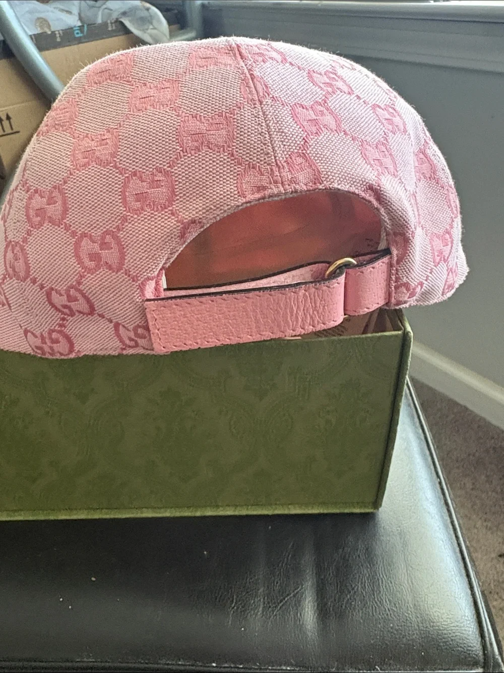 Gucci Pink GG Monogram Baseball Hat